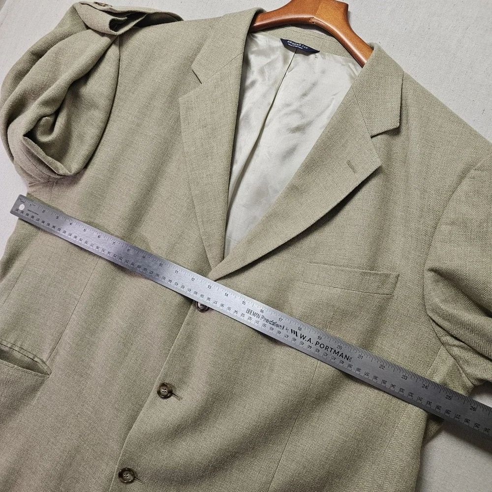 Brooks Brothers 346 Men's 50L Blazer Tan Wool Silk Blend Sport Coat Vtg Luxury‎